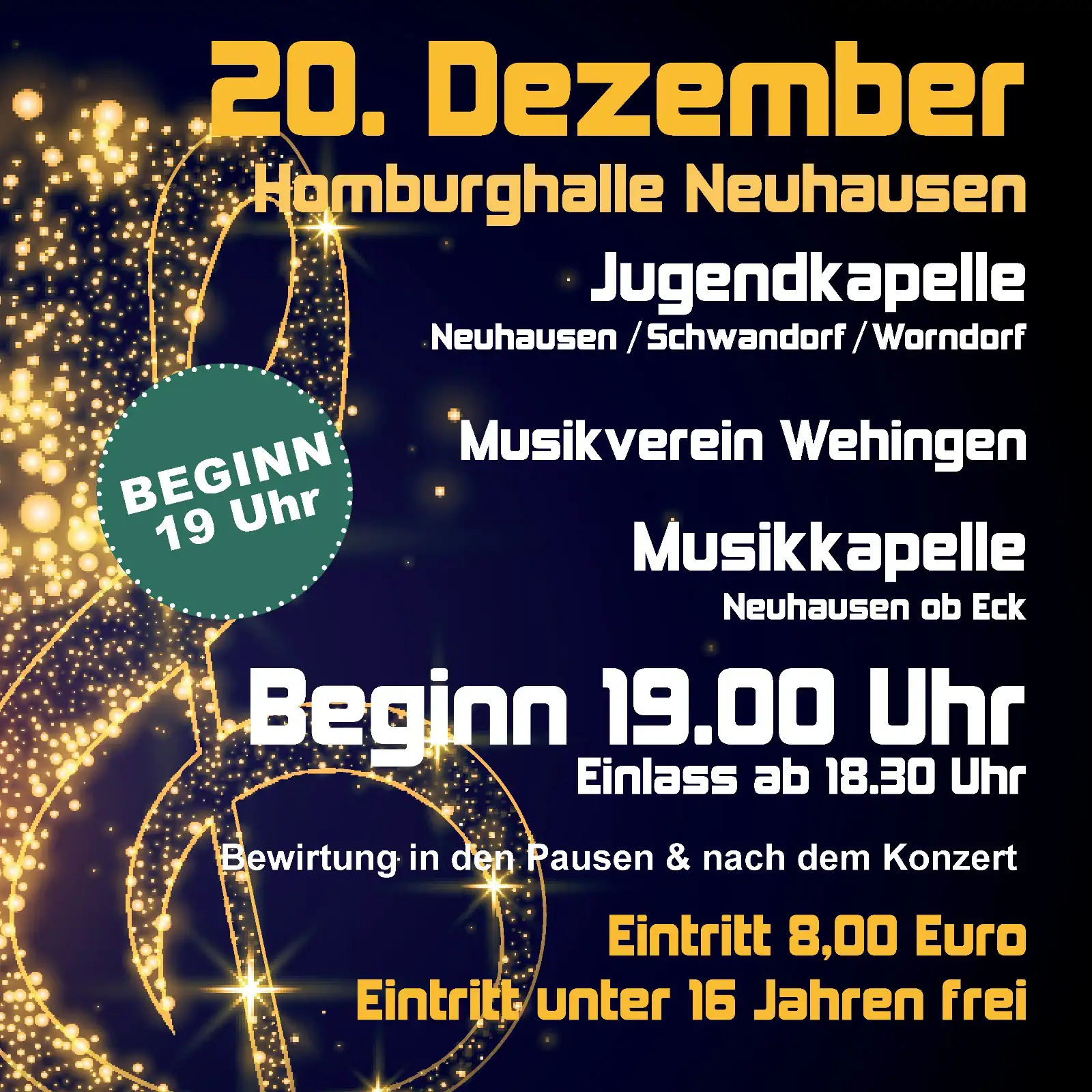 Einladung Jahreskonzert am 20.12.2025